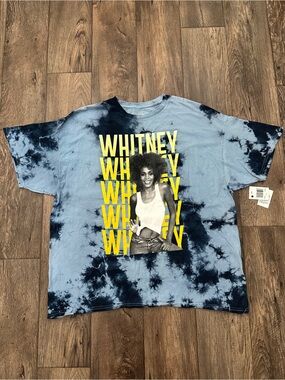 Whitney Houston 100% Cotton T Shirt Women’s Size 2XL Blue